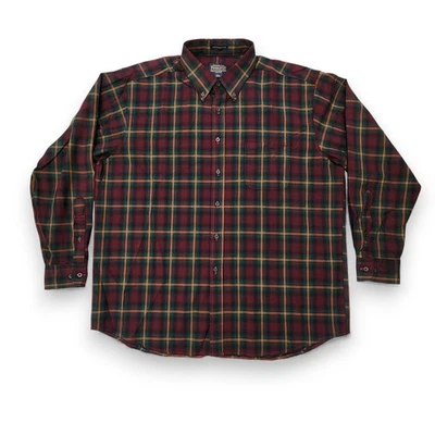 Pendleton Mens Sir Pendleton Wool Button Up Shirt Size 2XL Sleeve Plaid - Image 1 of 4