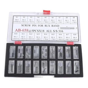 90 perni a vite per orologi Rolex link cinturini bracciali cinturini kit assortito - Foto 1 di 12