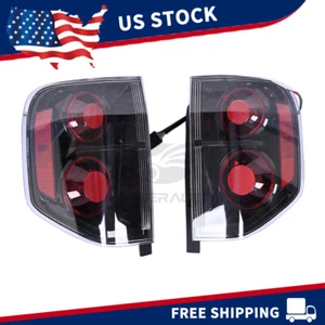 Black/Smoke Pair Rear Left+Right Tail Lights Lamps For 2003-2008 Honda Pilot - Picture 1 of 13