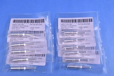 10 contactos de pasadores eléctricos de cañón ITT tamaño 8 AWG P/N: 030-8612-000 Foto 1 de 3