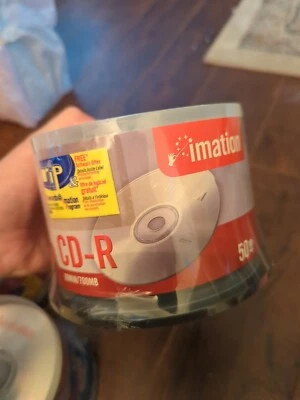 50 Pack Imation CD-R Compact Discs - New, Never Opened - Image 1 of 4