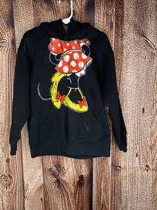 Disney Parks Disneyland Girls Minnie Mouse Hooded Pullover Hoodie Size Small 5/6 - Picture 1 of 4