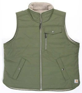 Carhartt Midweight Sherpa Lined Reversible Rain Defender Vest Green Damen XL? - Bild 1 von 15