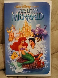 Disney The Little Mermaid VHS 1989 Black Diamond Edition *BANNED ARTWORK COVER*  - Imagen 1 de 7