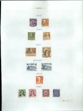 Sweden 1939-1958 Album Page Of Stamps #V20168