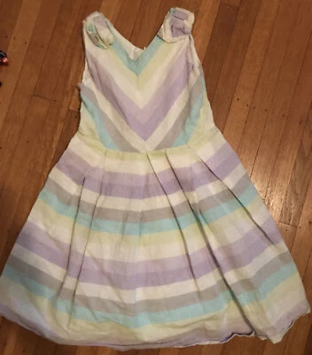 Vestido Solero GYMBOREE Algodón Lino, Talla:6 Usado en Excelente Condición Foto 1 de 3