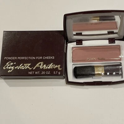 Vintage ELIZABETH ARDEN Powder Perfection For Cheeks Mauve Dreams Rare NOS - Image 1 of 4