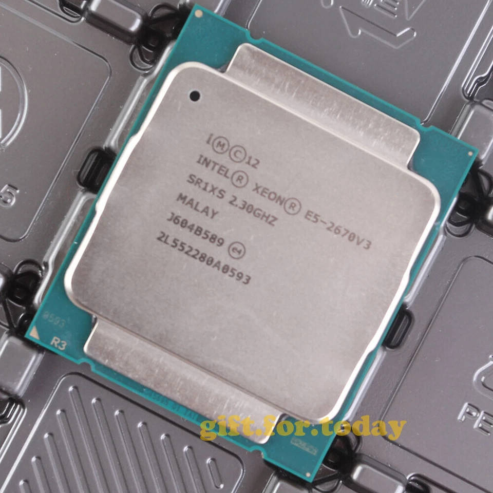 Original Intel Xeon E5-2670 V3 2.3GHz 120W 12-core LGA 2011-3 Processor CPU - Image 1 of 4
