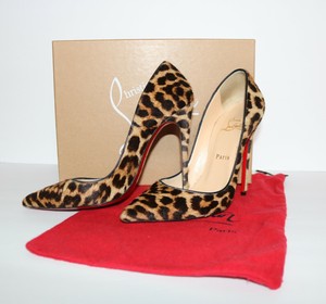 louboutin heels leopard
