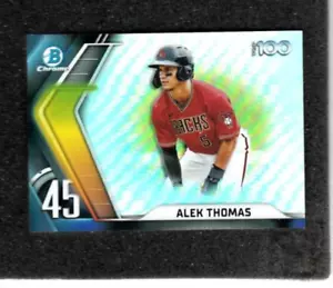 ALEX THOMAS 2022 Bowman Cromato TOP 100 RIFRATTORE Arizona Diamondbacks NUOVO DI ZECCA - Foto 1 di 2