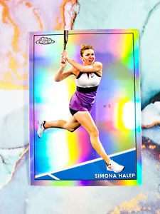 Simona Halep Silver Rifrattore 2021 Topps Chrome Tennis - Foto 1 di 1
