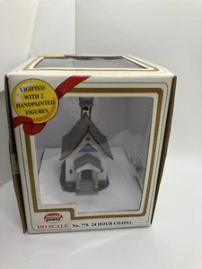 Model Power 24 Hour Chapel Lighted & Hand painted HO Scale - Picture 1 of 5