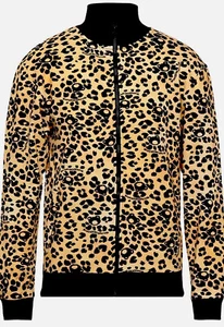Moschino Underwear Men's Yellow Black Text Cotton Blend Jacket Sweater Size 2XL - Picture 1 of 7
