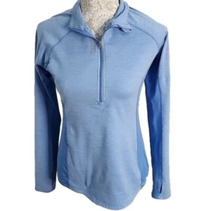 Reebok Mujer 2 Tonos Azul 1/4 Cremallera Chaqueta, Mediana - Imagen 1 de 8