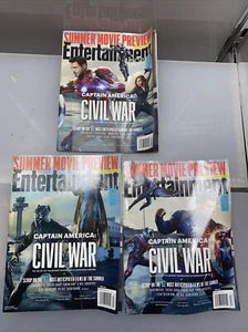 Captain America Civil War Entertainment Weekly April 2016 Lot Of 3 Special - Picture 1 of 6