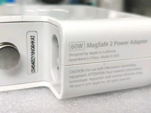 Genuine official original authentic Apple 60W MagSafe 2 A1435 charger adapter - Picture 1 of 4