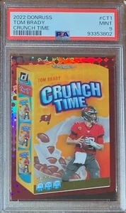 2022 Panini Donruss Crunch Time #CT 1 Tom Brady Bucs Patriots PSA 9 - Bild 1 von 2