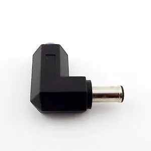 DC Power 5.5x2.5mm Female To 6.0x4.4mm Male w/ Pin Right Angle Adapter Connector - Picture 1 of 6