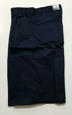 Boys Chaps Pleated Front  Navy School Uniform Shorts C861042H 14  18  - Image 1 of 2