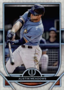 AUSTIN MEADOWS 2021 TOPPS TRIBUTE #67 BASE TAMPA BAY RAYS BX T4A - Imagen 1 de 2