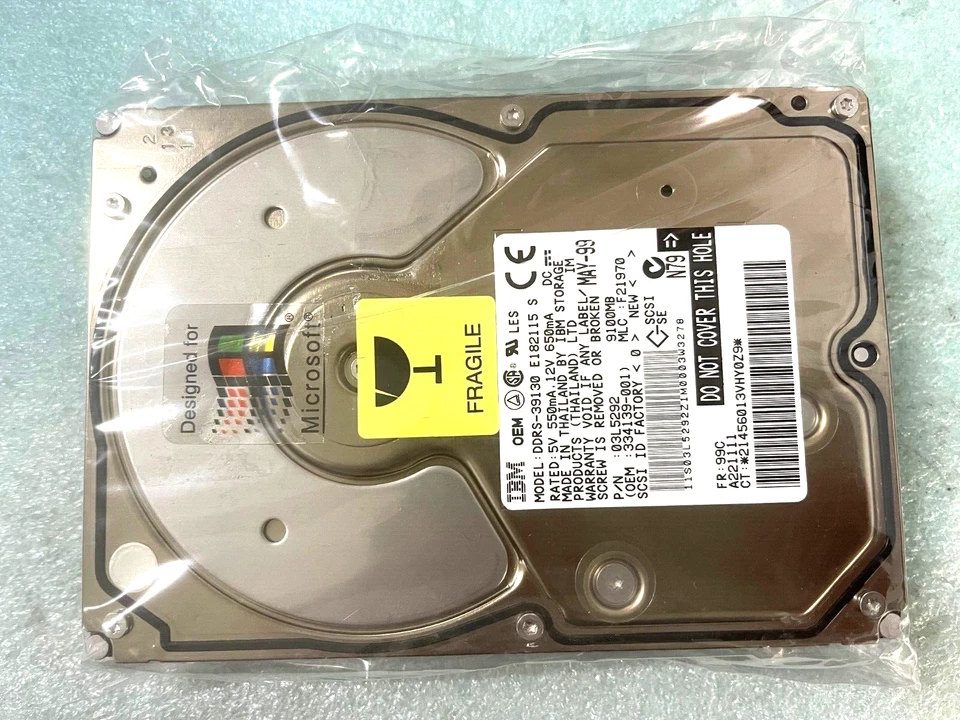 Vintage IBM SCSI DDRS-39130 9GB 68pin 03L5292 Hard Drive CERTIFIED RM3-HD2 - Image 1 of 4