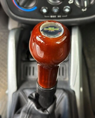 Botão de câmbio de marchas para Chevrolet (Chevy) universal madeira - Imagem 1 de 4