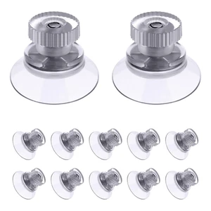 12 Pezzi Ventose Ø 25Mm, Ventose Piccole, Ventose Trasparenti, Ventosa Versatili - Foto 1 di 12