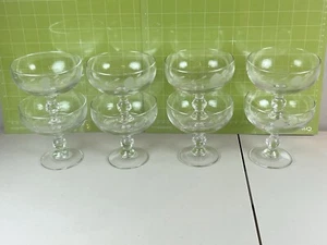 Set of 8 PRINCESS HOUSE Heritage Crystal Bowl Pedestal Footed Dessert Dish READ - Picture 1 of 16