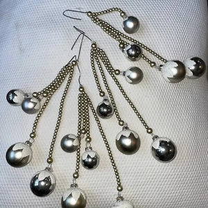 Christmas Decoration hanging ball Snowflake Christmas Tree Ornaments Balls Lot 4 - Picture 1 of 1