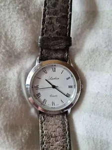 LACHER ARMBANDUHR/VINTAGE 1980er/EDELSTAHL/QUARTZ/ UNISEX/33MM/SELTEN/Sammlerst. - Bild 1 von 5