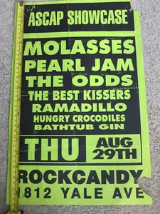 Pearl Jam & Soundgarden flyer 11x17 de 1991! Templo del Perro Ten debut raro - Imagen 1 de 4