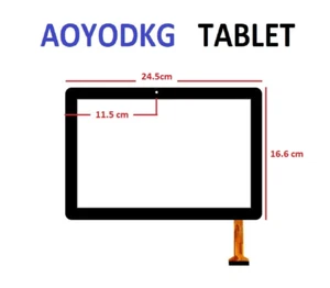 VETRO TOUCH SCREEN AOYODKG TABLET TAB-A3 SCHERMO NERO - Foto 1 di 1
