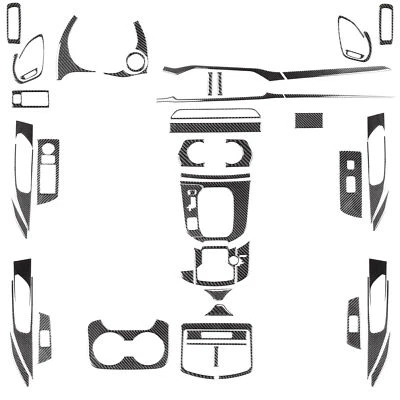 60Pcs Real Carbon Fiber Kits Whole Interior Cover Trim For Mazda CX9 CX-9 16-23 - Image 1 of 4