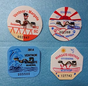 POSTEN VON VIER (4) MARGATE-VENTNOR BEACH PÄSSEN 2012-2015 (NEUWERTIG) - Bild 1 von 1