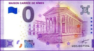 MAISON CARREE DE NIMES / BILLET 0 € / NULL EURO-SCHEIN / UEEJ 2023-2 - Imagen 1 de 1