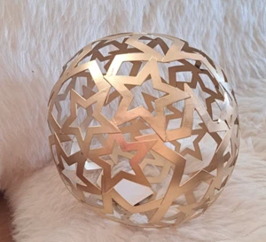 Sternenkugel Gold Kugel Stern Weihnachten Advent Dekoration Skulptur - Bild 1 von 1
