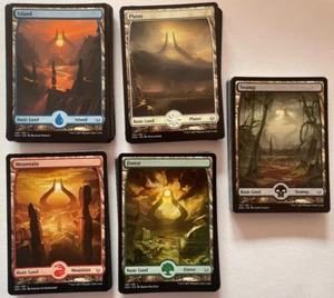 MTG 100 Full Art Lands 20 von jeder Farbe Hour of Devastation/Amonkhet - Bild 1 von 1