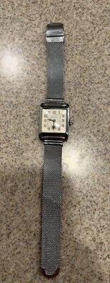 1927 Bulova 14k Rolled White GoldPlated Radium Dial "Exhibition" Back - Image 1 of 4