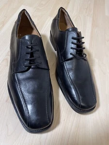 Geox Respira 44 11 Herren Echt Leder Schuhe Schwarz w NEU Schnürer Elegant Büro - Bild 1 von 17