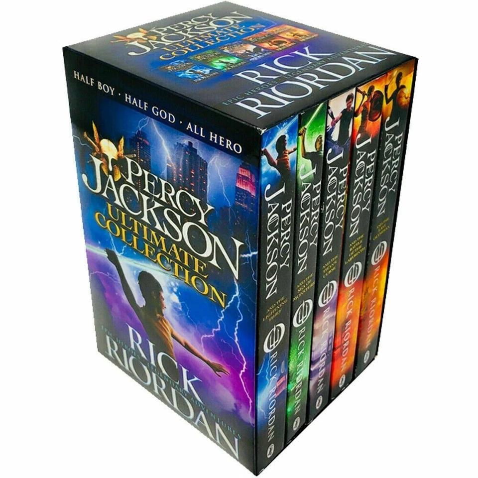 Percy Jackson Series by Rick Riordan 5 Books Collection Box Set - Ages 9-14 - Image 1 of 1