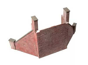 Wills SS64 - 2 x Brick Type Bridge Abutments & Wings 00 Gauge Plastic Kit 2nd Po - Foto 1 di 12