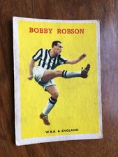 a & bc gum football quiz cards 1959 series 2 Bobby Robson WBA 53