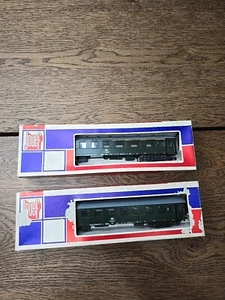 Jouef HO Scale 5768 5769 DB Bue Abue 1st 2nd Class Passenger Car Train Vintage - Picture 1 of 18