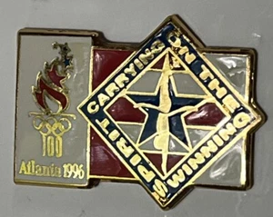 Diving Olympic Pin ~ 1996 Atlanta ~ Carring on the Winning Spirit - Picture 1 of 6