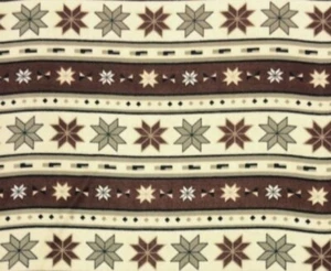 Striped Native Aztec Print Fleece Fabric - 60" Wide - Sold by The Yard - Picture 1 of 1