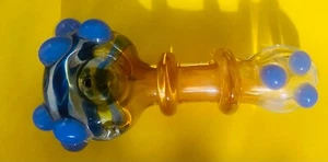 4,5 Zoll dickes Rauchglas Hand Tabak Kräuterpfeife mit Glasschüssel Rauchpfeife USA - Bild 1 von 2