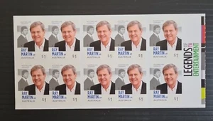 AUSTRALIA - 2018 TELEVISION LEGENDS  UNFOLDED BOOKLET OF 10  *FREE POSTAGE* - Picture 1 of 2