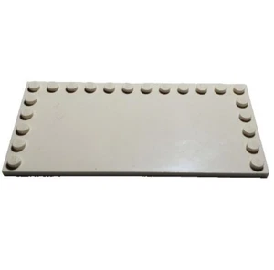Lego 6178 Fliese modifiziert 6x12 mit Noppen an Kanten weiß - Bild 1 von 1