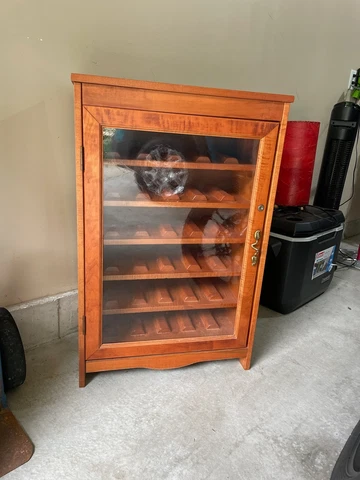 Antique wooden wine cabinet Cover