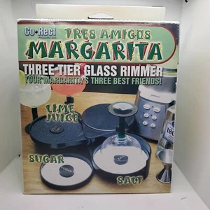 Co-Rect 3-Tier Margarita Glass Rimmer, Black. Great For Parties and SummerTime - Picture 1 of 5